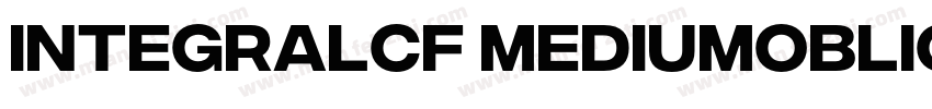 IntegralCF MediumOblique字体转换